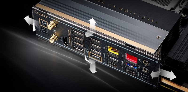 Flexible Integrated I/O Shield